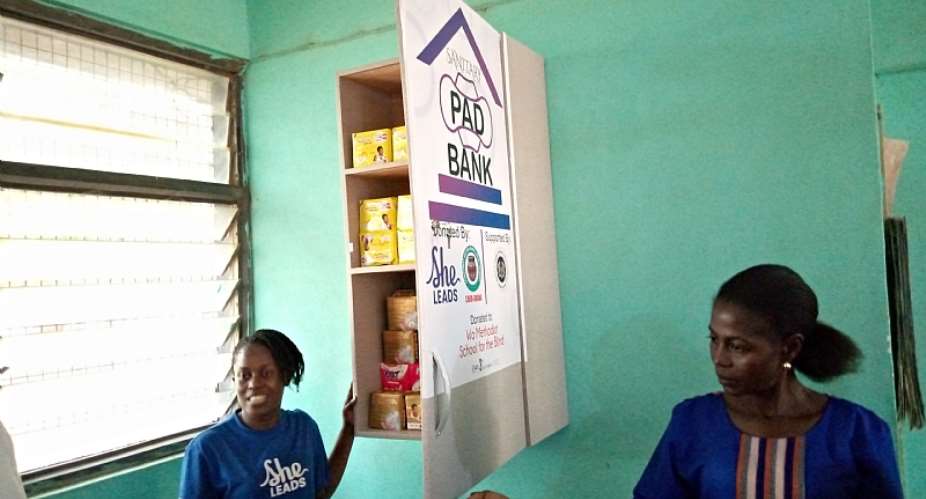 CARD Ghana installs 'pad bank' at Wa School for the Blind