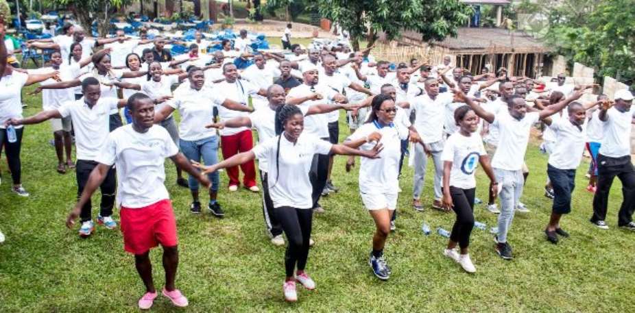 OmniBank staff embark on peace and health walk