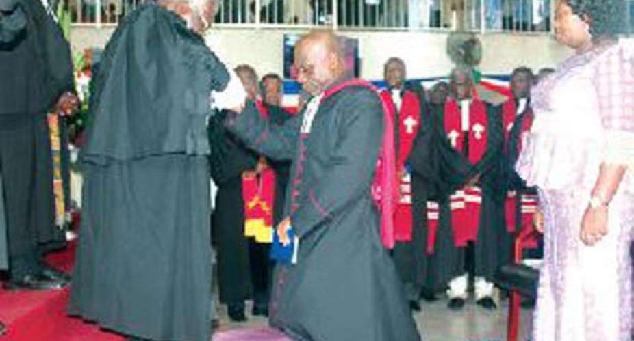 Rev. Prof. Omenyo Inducted New Moderator Of Presbyterian Church