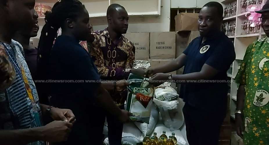 KNUST Alumni Donates Local Rice To School