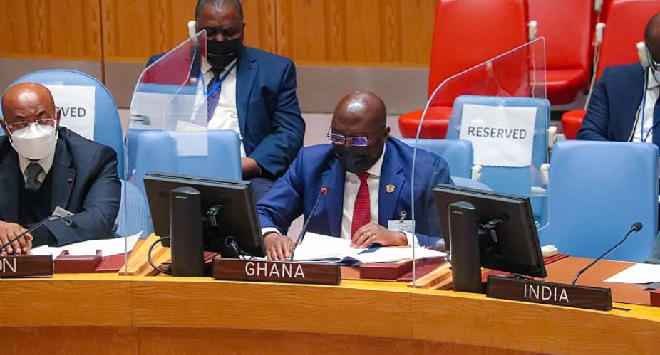 We must be decisive in preventing domestic inequalities that lead to urban migration, creation of fertile grounds for conflict - Bawumia speaking at UN Security Council