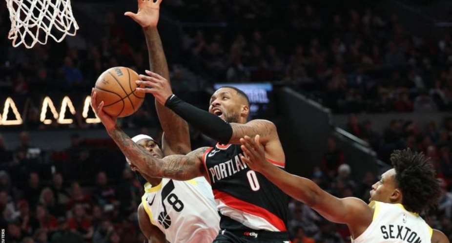 Lillard's 60 point tally was one point shy of his career-high score