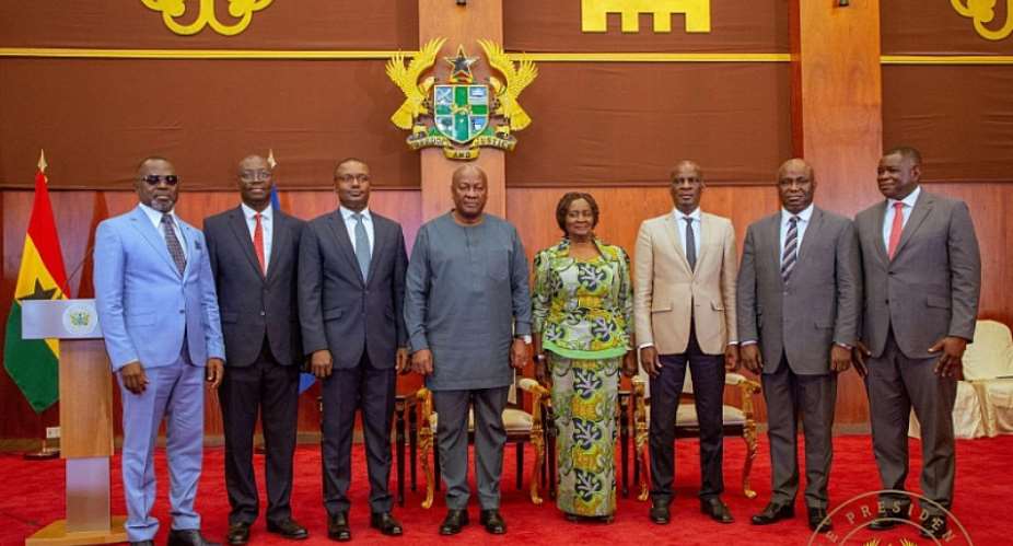 President and newly sworn in ministers