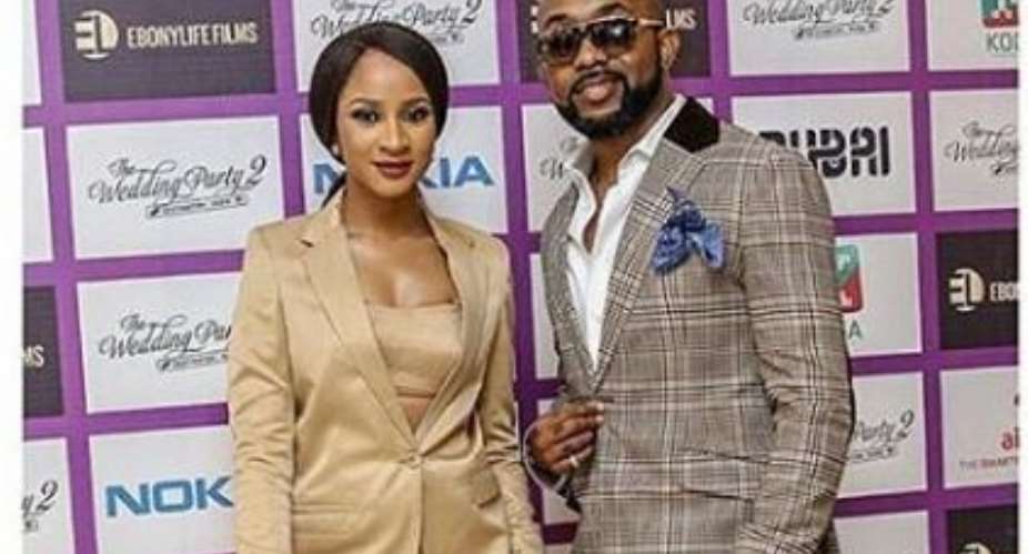 Latest Couple Banky W, Adesua Officially Steps out for Movie Premiere