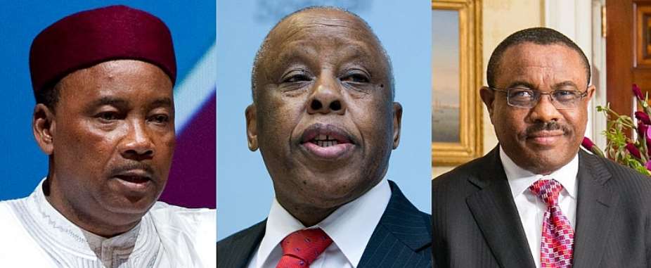 The three former heads of state include H.E Hailemariam Desalegn â€“ former Prime Minister for Ethiopia; H.E Issoufou Mahamadou â€“ former President Niger and H.E Festus Mogae â€“ former President for Botswana.