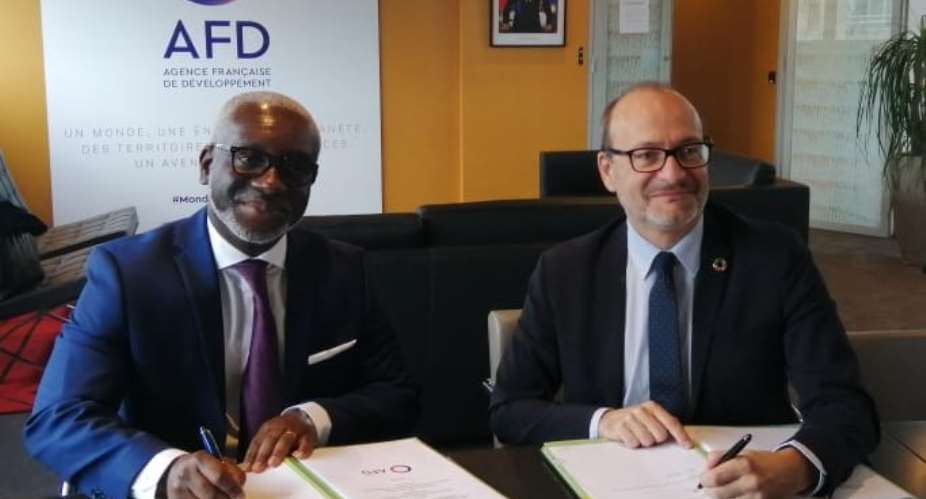 Mr Rmy Rioux, AFD Chief Executive Officer, and Mr. Flix Bikpo, AGF Group Chief Executive