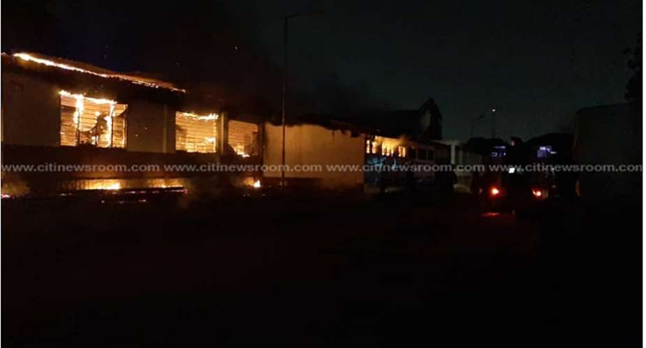 Fire Destroys Accra Academy Dormitory Again