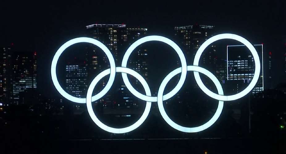 Olympic rings light up Tokyo BayImage credit: Eurosport