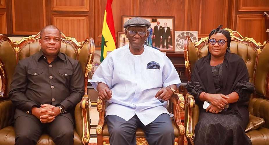 President Kufuor with Rev and Mrs Wengam.