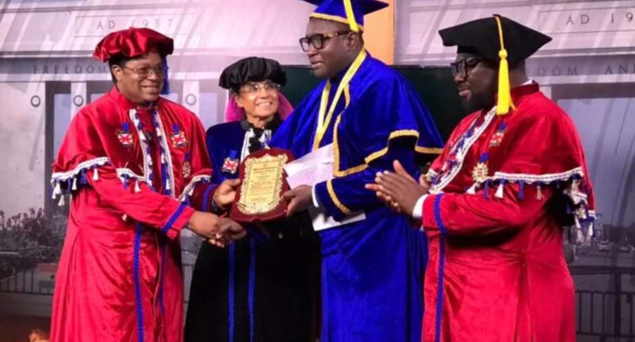 Mugabe Maase grabs Presidential Globe African Heroes Award