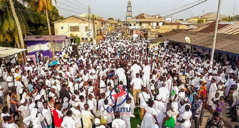 Thousands join Afenyo Markin in 'NPP all White Peace Walk'