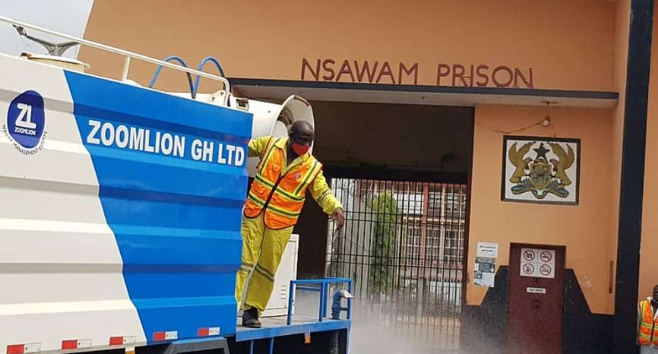 Zoomlion undertakes free disinfection at Nsawam Prisons
