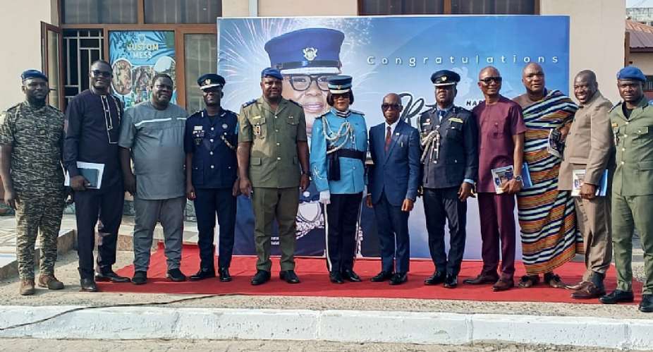 Pull-out ceremony held for outgoingAflaoCustoms Sector CommanderFelicia Dadeboe Azuma
