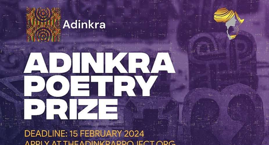 Adinkra Poetry Prize 2024 open for entries, set 200 winning price each for three categories