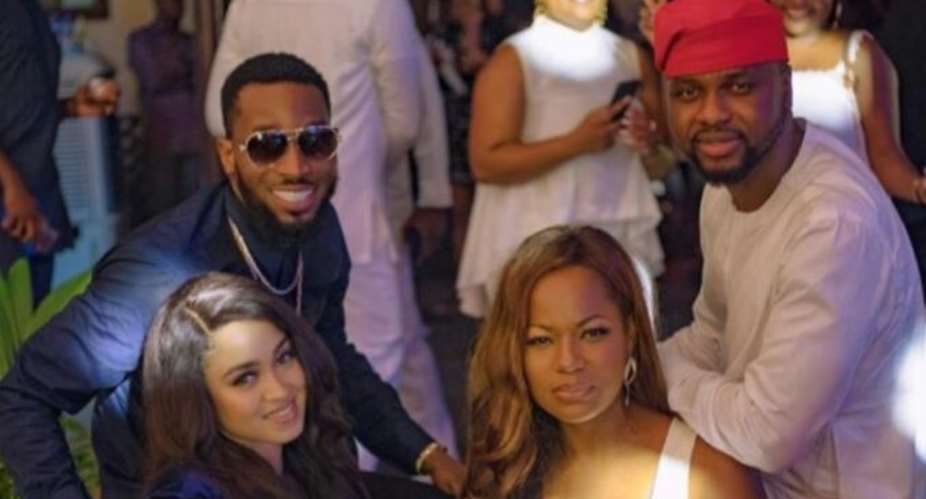 Singer, D'banj Spotted Looking Cheerful with Wife