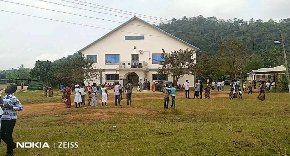 Domeabra: Presby Church closed down as angry members protest against pastor
