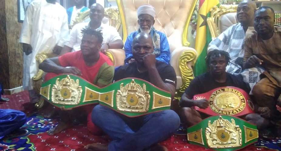 Zongo National Champions present titles to National Chief Imam