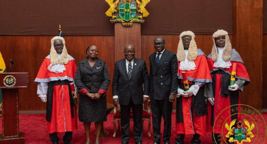 Akufo-Addo swears in three Supreme Court Justices