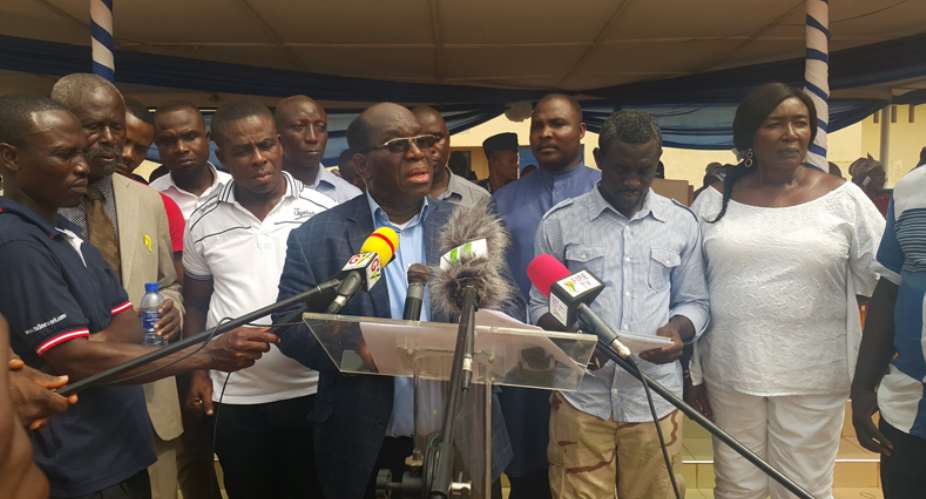 Dr. Richard Anane announcing his departure from parliament
