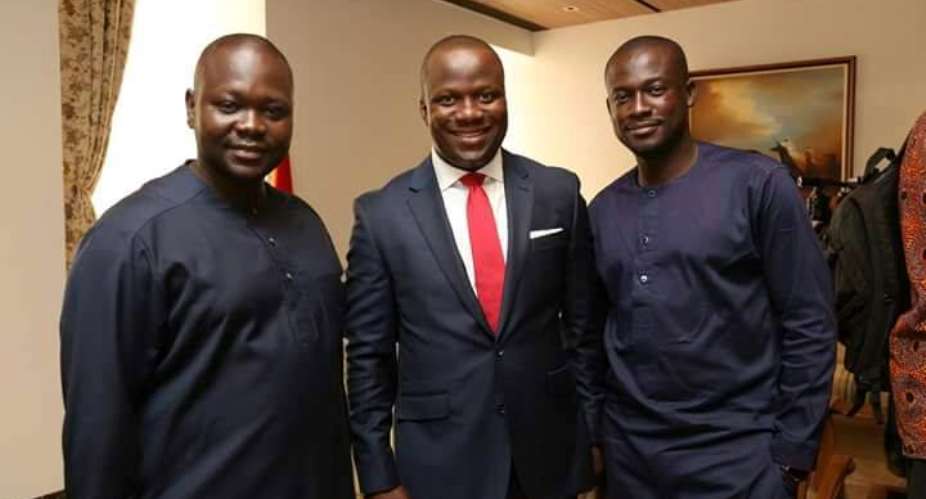 From left to right, Francis Asenso-Okyere, Samuel Abu Jinapor and Eugene Arhin are some of Akufo-Addos young appointees