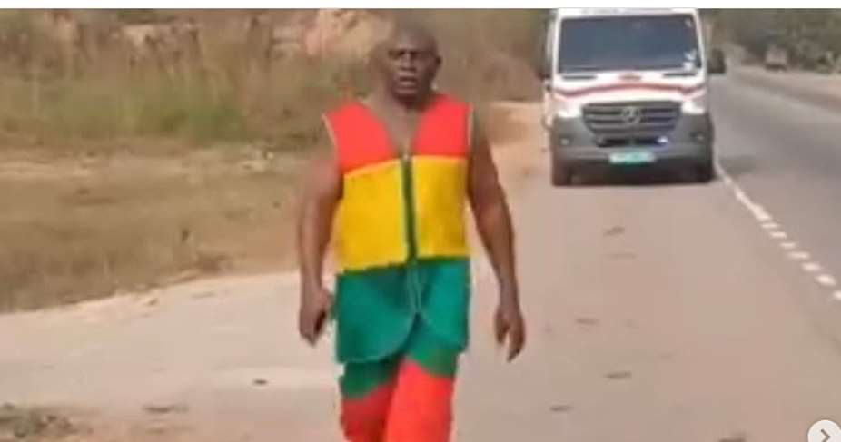 65-year-old man walks from Kumasi to Accra for Mahama’s Inauguration