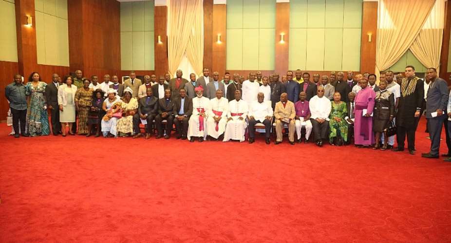 Akufo-Addo Hosts Christian Community At Flagstaff House