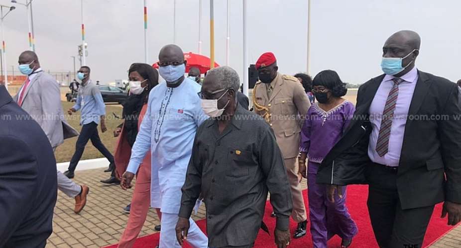 Liberias President, others land for Akufo-Addo swearing-in