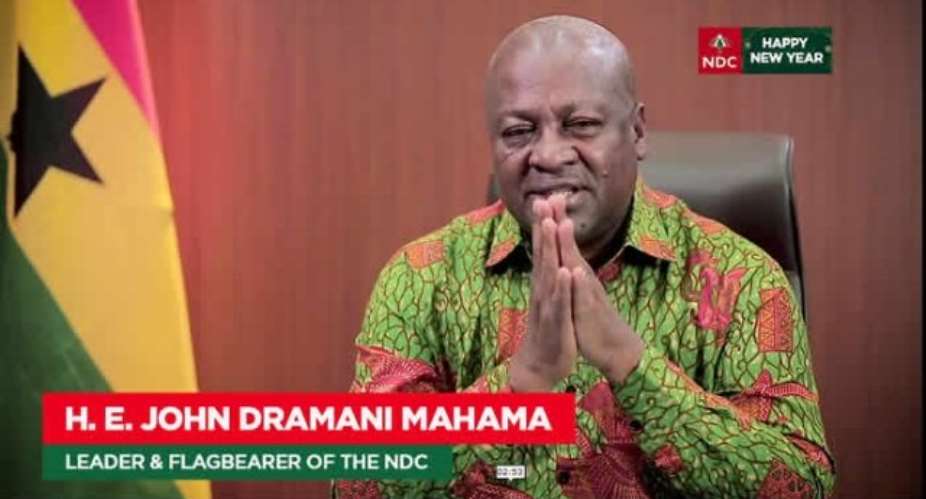 Full Statement Mahama's New Year Message To Ghanaians
