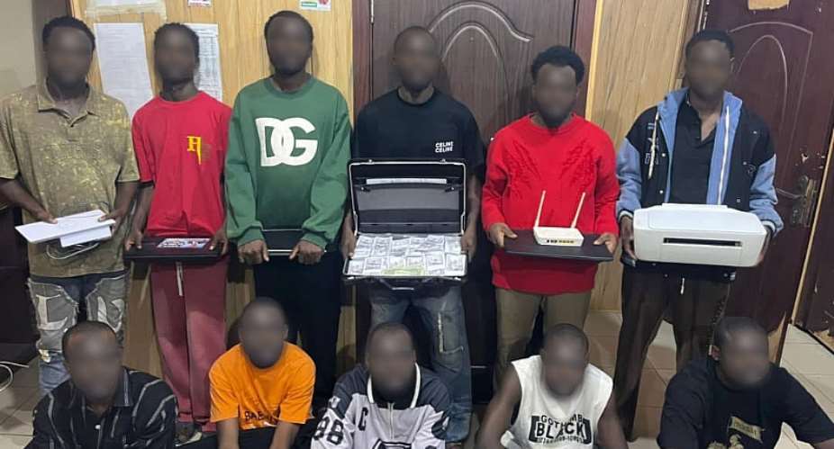 Ghana Immigration Service arrestsforeign nationals for counterfeiting and cyber fraud