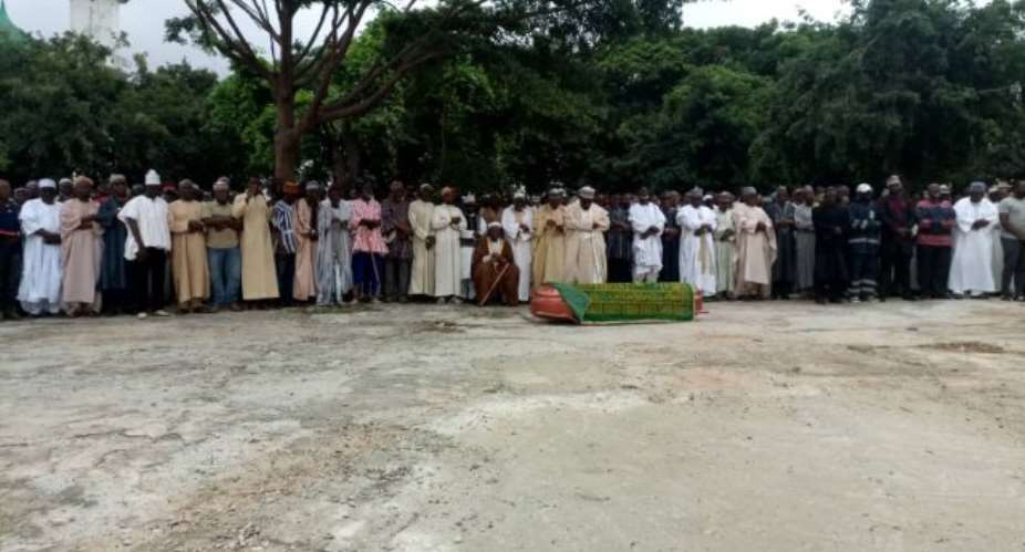 Burial of Abdul-Hanan Bashir, one of the victims of the July 2018 shooting.