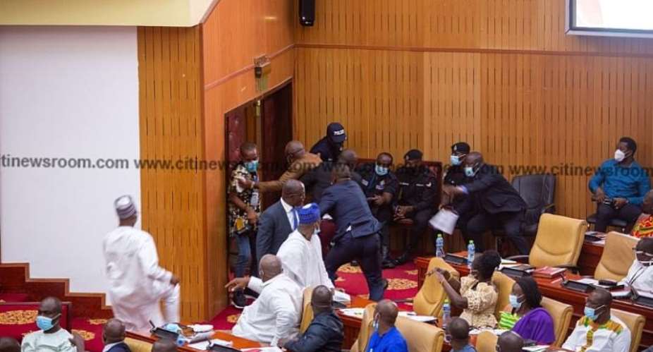 Carlos Ahenkorah trying to escape with ballot papers