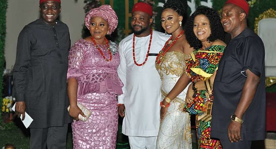 Chief Donatus Okonkwo And Family Celebrate New Anambra Couple In Nnewi South