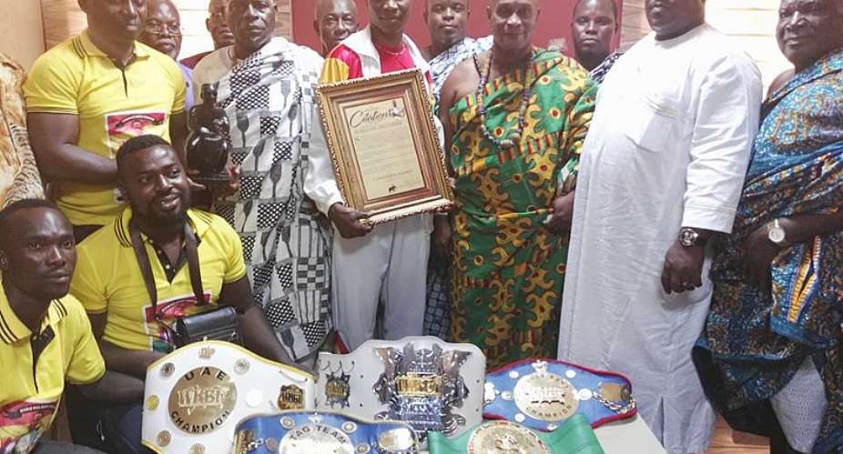 Ga Manste Nii Adama Latse II Honours World Kickboxing Champion Alhassan Okine