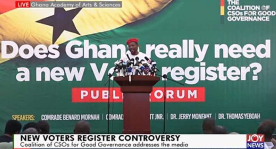 Watch Live: CSOs Hold Forum To Discuss Controversial New Voters' Register