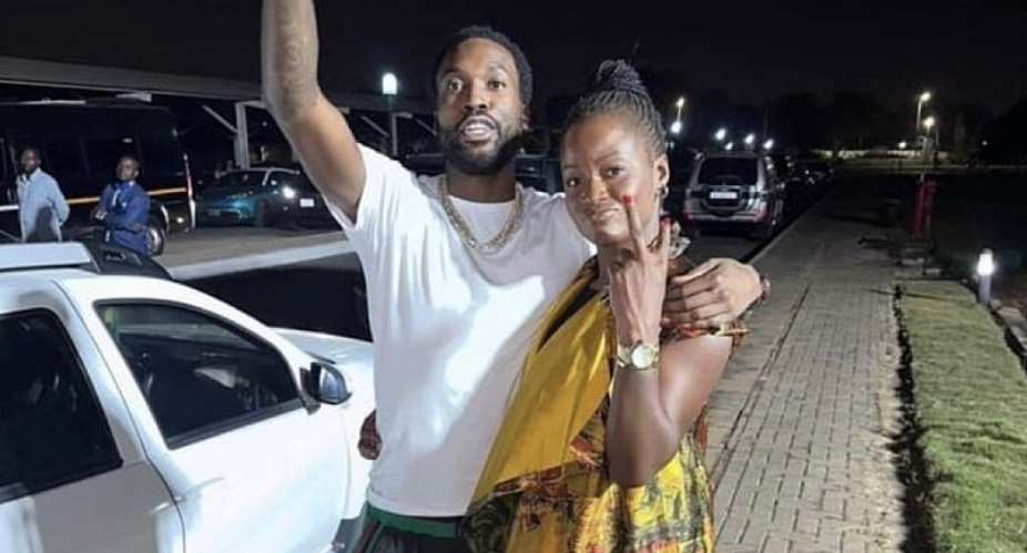 American rapper Meek Mill and Miss Gyankroma Akufo-Addo