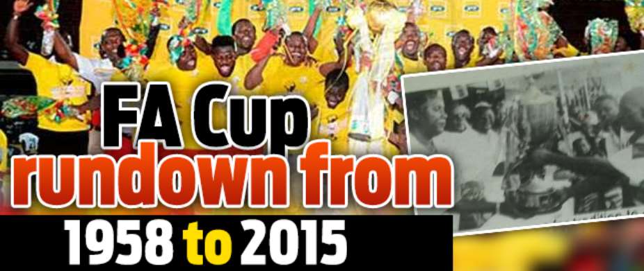 Catch all the thrills: Ghana FA Cup rundown from 1958 to 2015