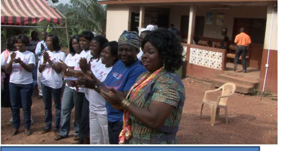 Chirano Gold Mine sponsors Breast Cancer Screening for women.