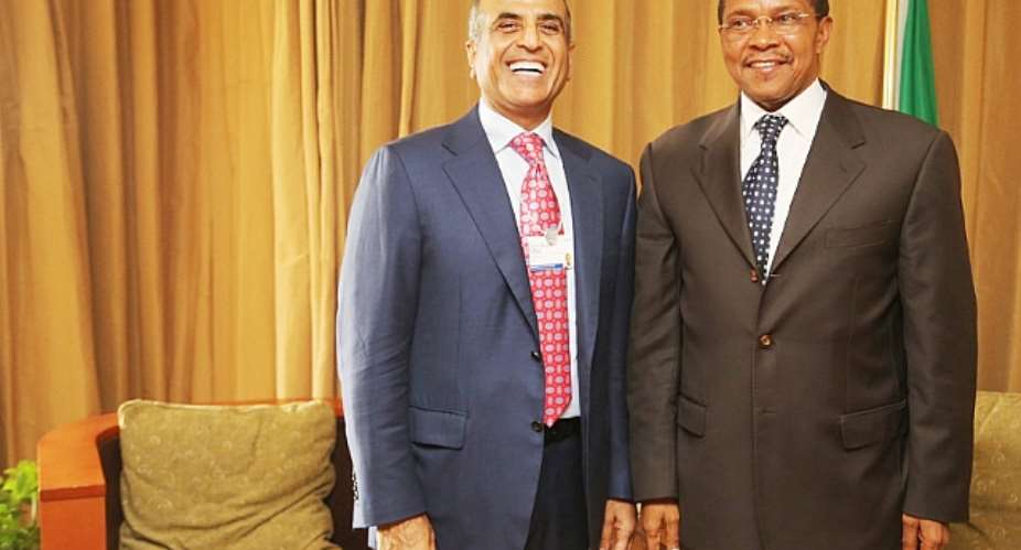 Bharti Enterprises Chairman, Sunil Mittal Meets Tanzania President, Dr. Kikwete At WEF
