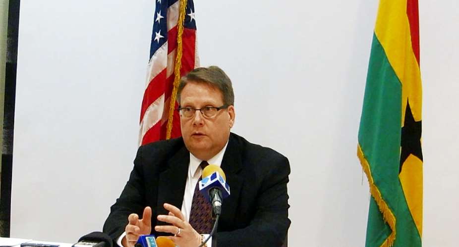 Consular General Of The US Embassy In Accra, His Excellency Philip Franz-Seitz, Addressing The Ghanaian Press On Tuesday