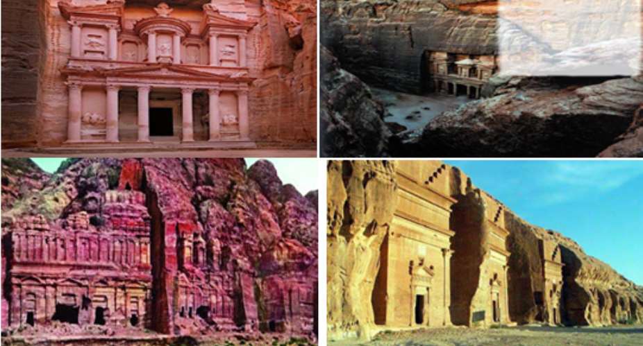 These Picture Showed The Archaeological Discovery  Of Thamud's Carved-Out Buildings From Hard Rocks And Cliffs. Indicating Their Amazing Skills  Expertise In Construction And Masonry