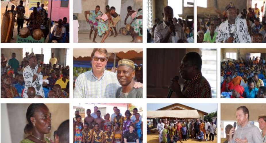 Community Meeting In Support Of Ayitepa Wind Farm In Ghana
