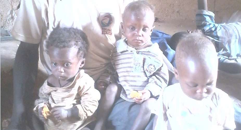 An Epileptic Mother Of Triplet Cries For Support As Kids Suffer Extreme Malnutrition