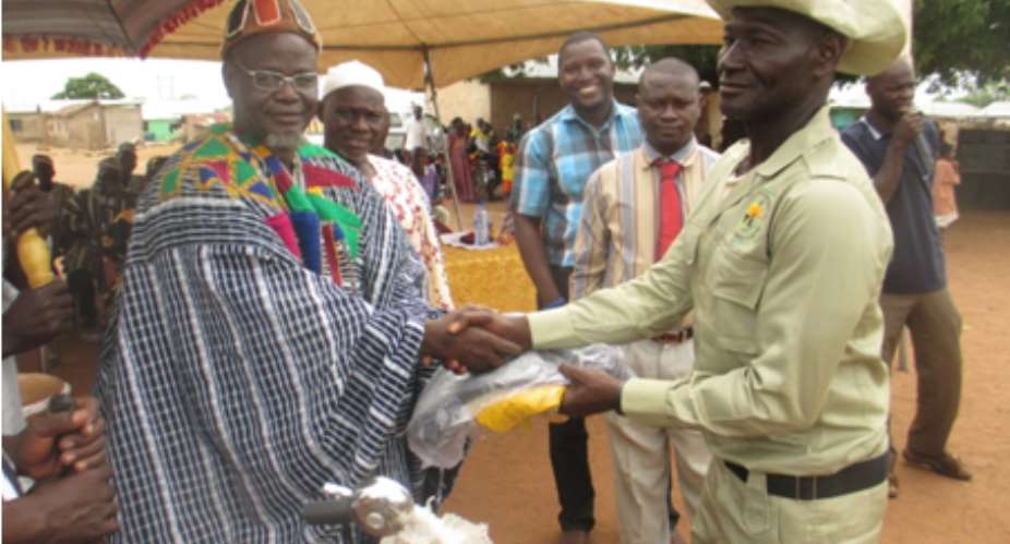 Wasipe-Wura Chief Of Wasipe Traditional Area Inaugurates Committee To Check Illegal Environmental Activities In Jurisdiction
