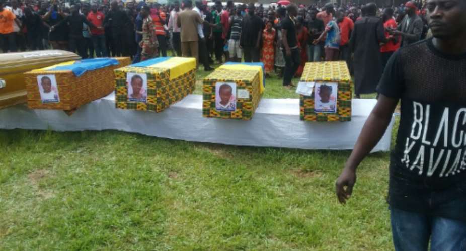 Six Asante Mampong Fire Victims Buried
