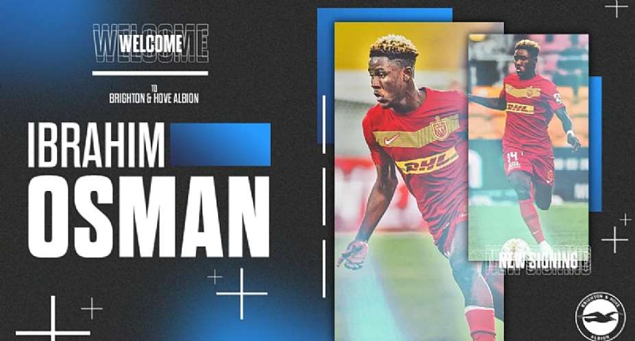Brighton  Hove Albion announce Ibrahim Osman signing from FC Nordjaelland