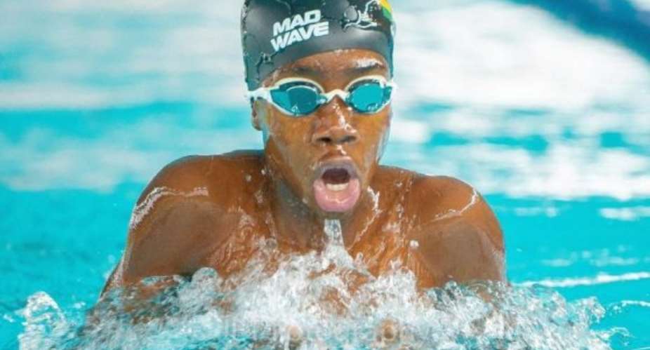 Swimming: Ghanaian prodigy Yamin Amankwah Boamah sets new personal bests record