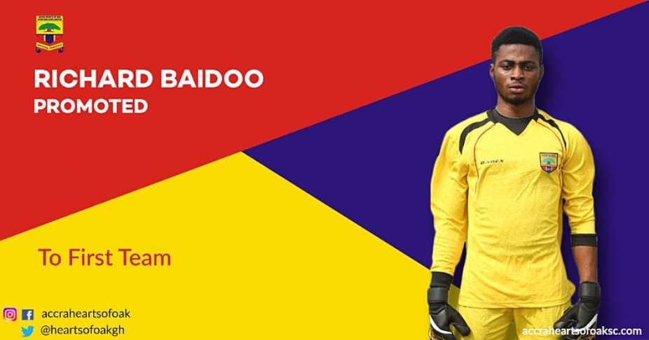 Budding Goalie Richard Baidoo Signs First Professional Contract With Hearts of Oak