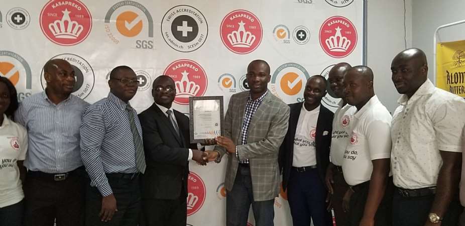 Kasapreko reinforces global recognition with ISO certificate for quality, safe products (Video )