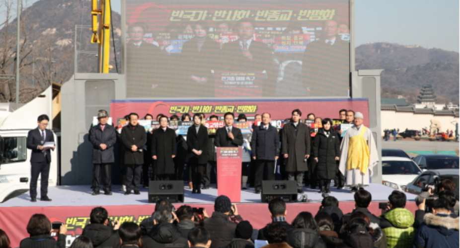 100 Civil Society Groups In South Korea Launch Protest Against The Established Christian-Political Association