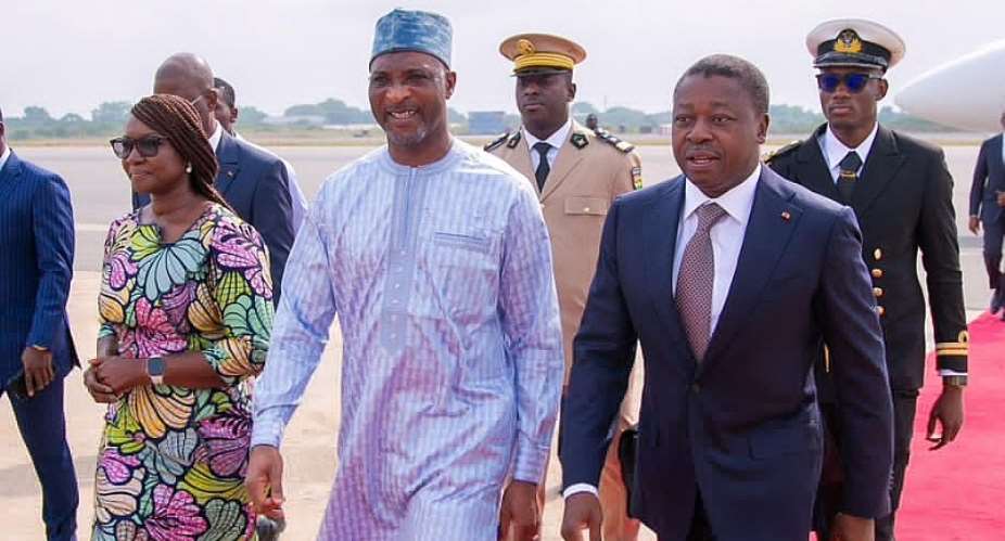 President Faure Gnassigbe of Togo arrives in Accra to participate in African Prosperity Dialogues 2025
